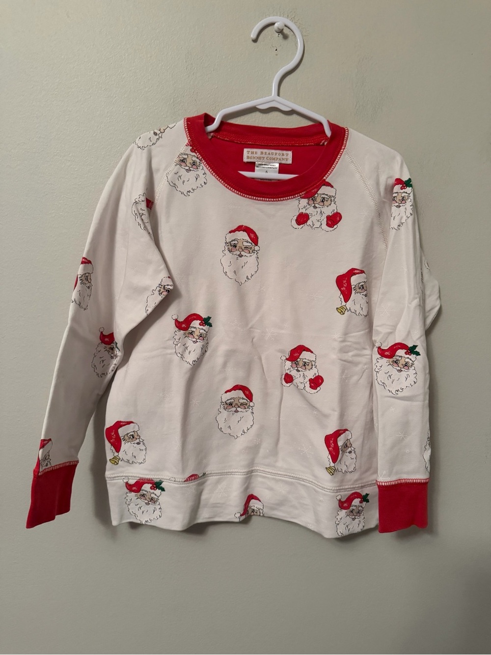 The Beaufort Bonnet Company Red and White Santa Crewneck